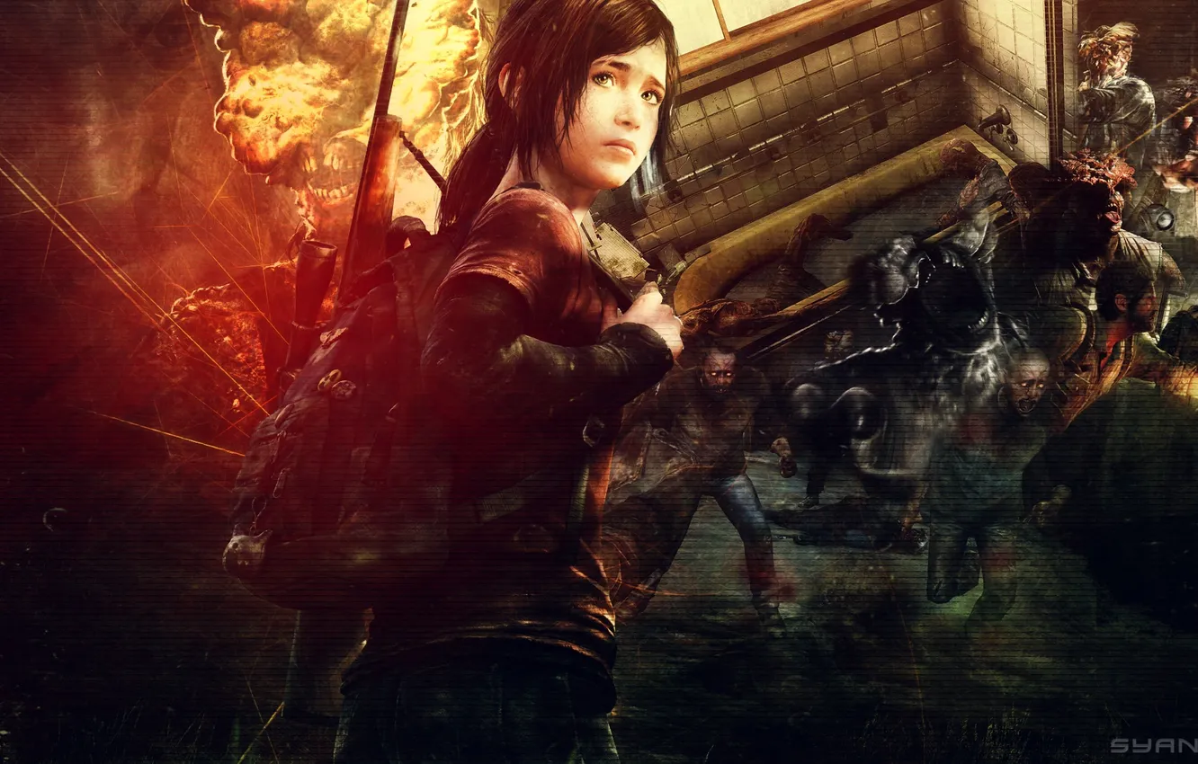 Фото обои background, The Last of Us, video game, doomsday, Ellie, apocalypse, epidemic