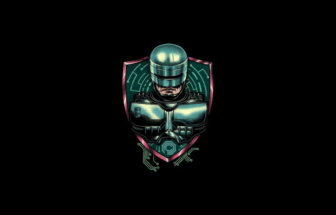 Фото обои Минимализм, Робот, Стиль, Фон, Арт, Art, Style, Background
