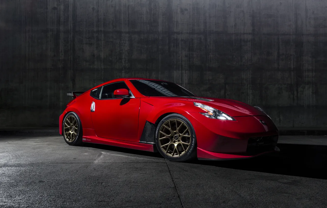 Фото обои car, tuning, Nismo, Nissan 370Z, Solid Red