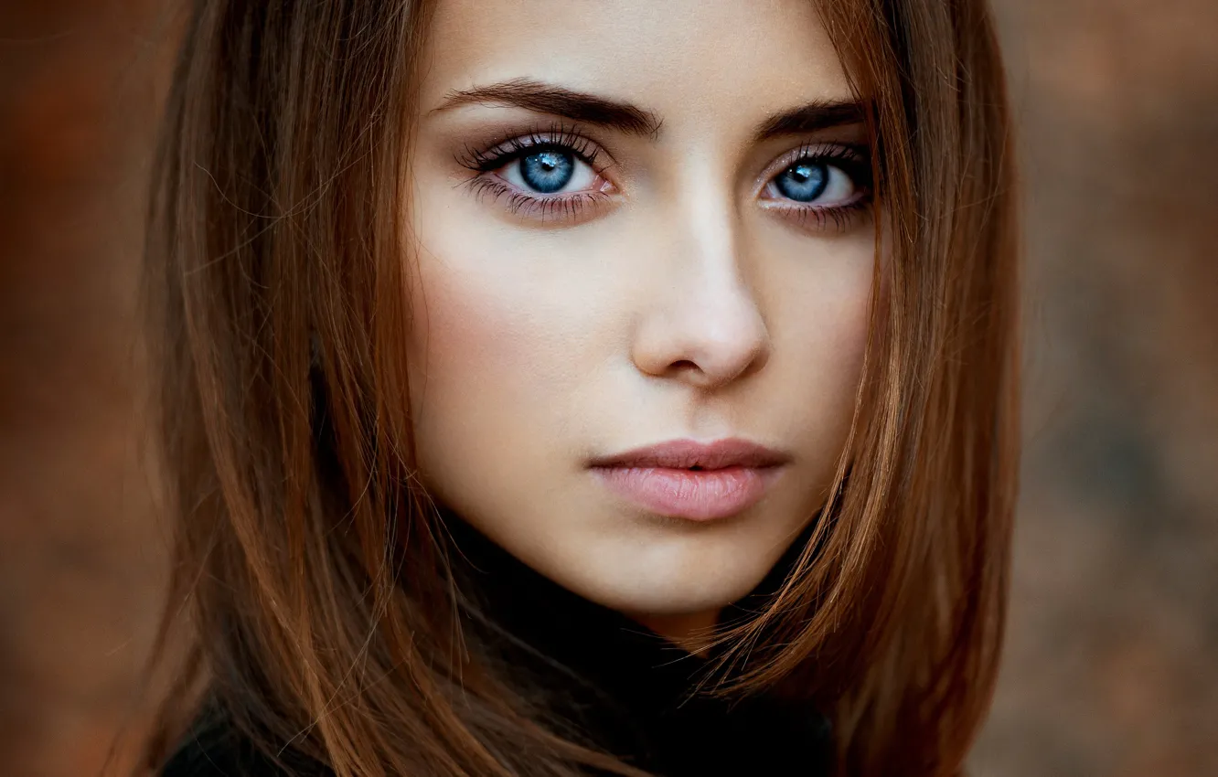 Фото обои взгляд, портрет, Натали, natural light, Autumn portrait