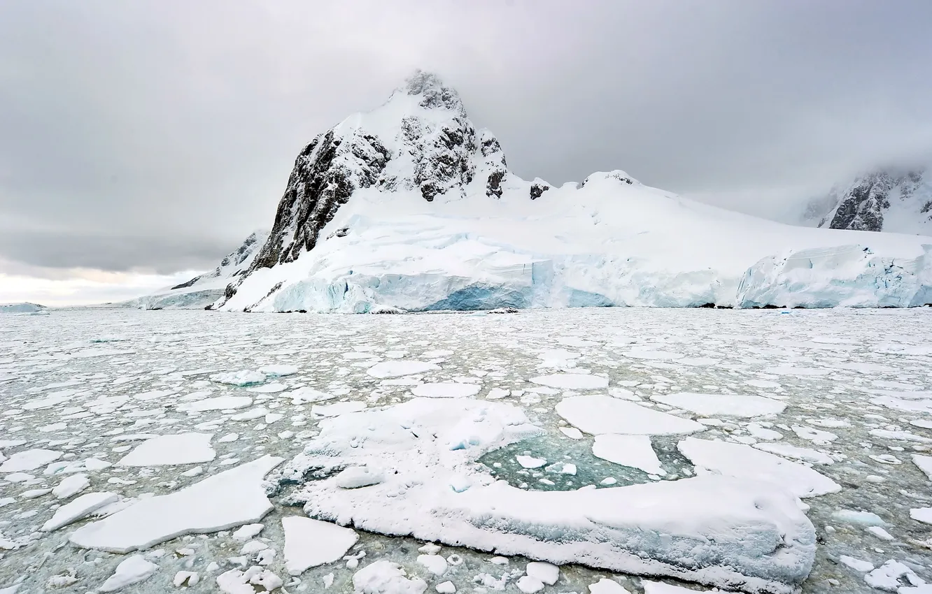 Фото обои пейзаж, природа, лёд, север