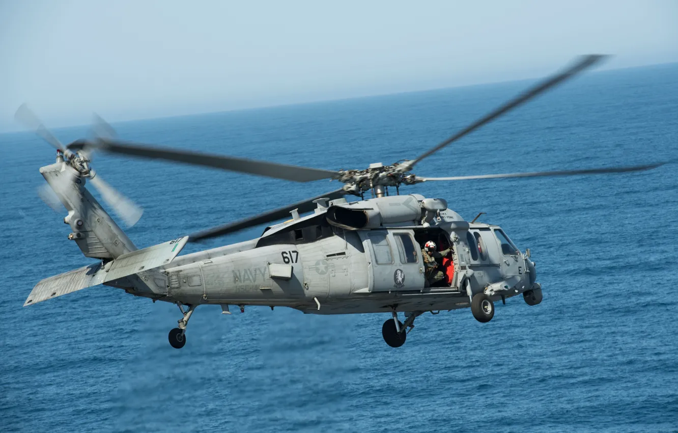 Фото обои палубный, многоцелевой вертолёт, Sea Hawk, MH-60S