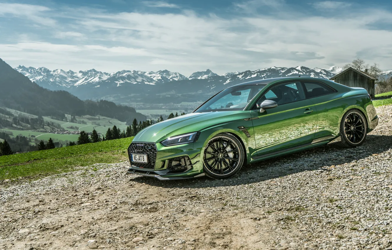 Фото обои горы, Audi, RS5, Coupe, 2018, ABT, RS5-R, RS 5