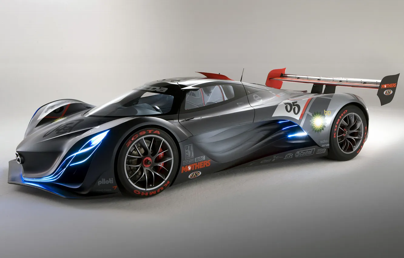 Фото обои Concept, 2008, суперкар, Mazda, supercar, Концепт-кар, Furai, Mazda Furai Concept