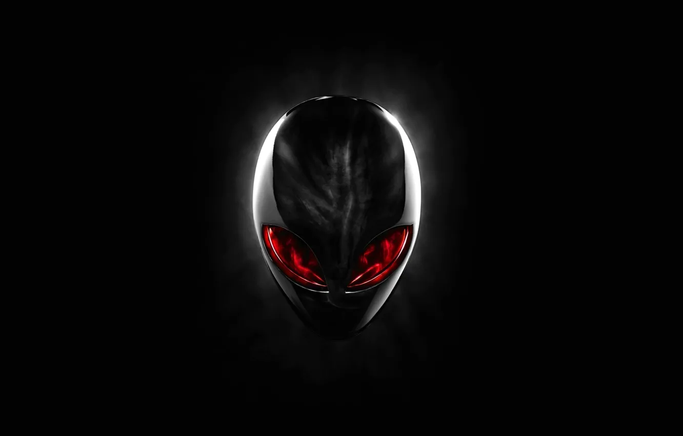 Фото обои красный, голова, red, Alien, Alienware, Head, Dell