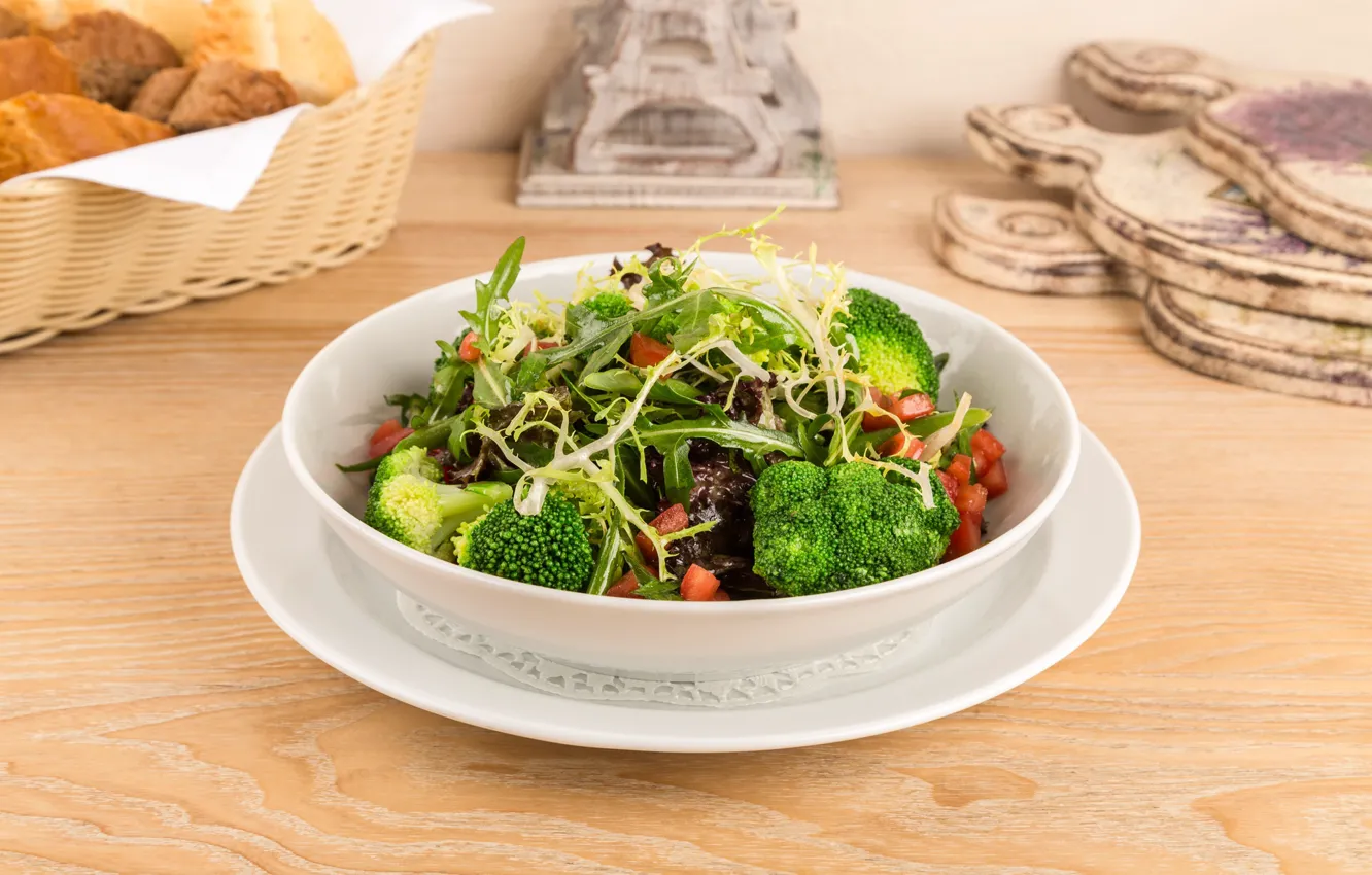 Фото обои овощи, салат, брокколи