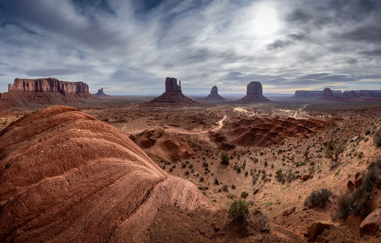 Фото обои пейзаж, США, Monument Valley