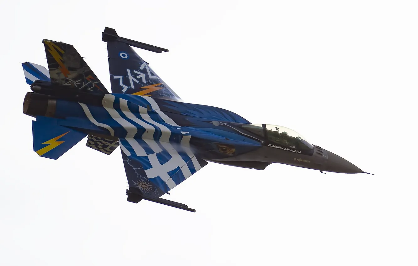Фото обои полет, истребитель, Fighting Falcon, F-16C, «Файтинг Фалкон»
