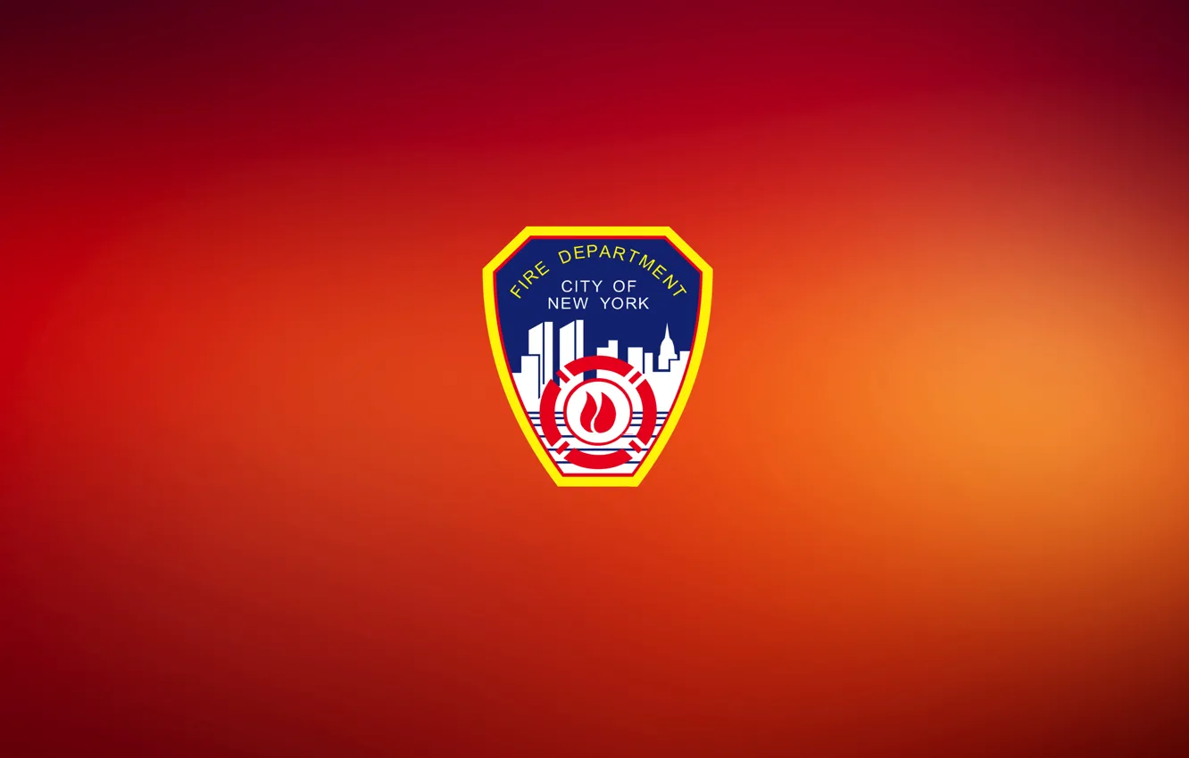 Фото обои RED, SHIELD, LOGO, FDNY