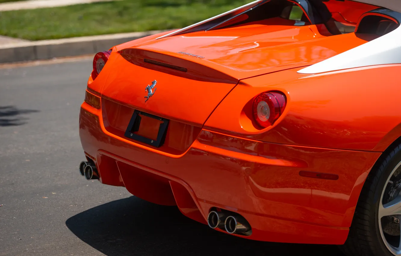 Фото обои Ferrari, close-up, rear, SA Aperta, Ferrari SA Aperta