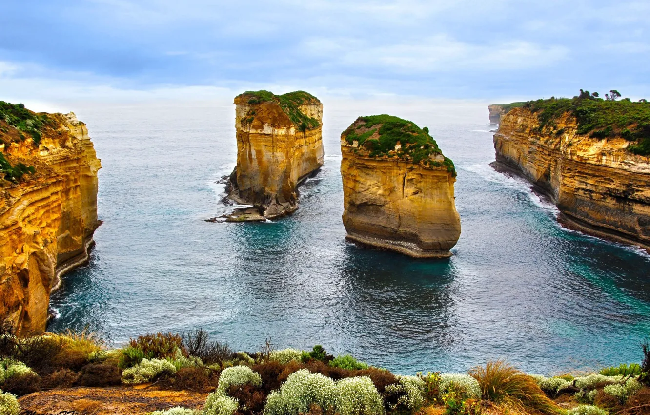 Фото обои море, природа, скалы