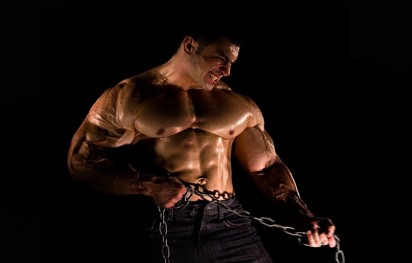 Фото обои Muscle, Power, Strong, Bodybuilder
