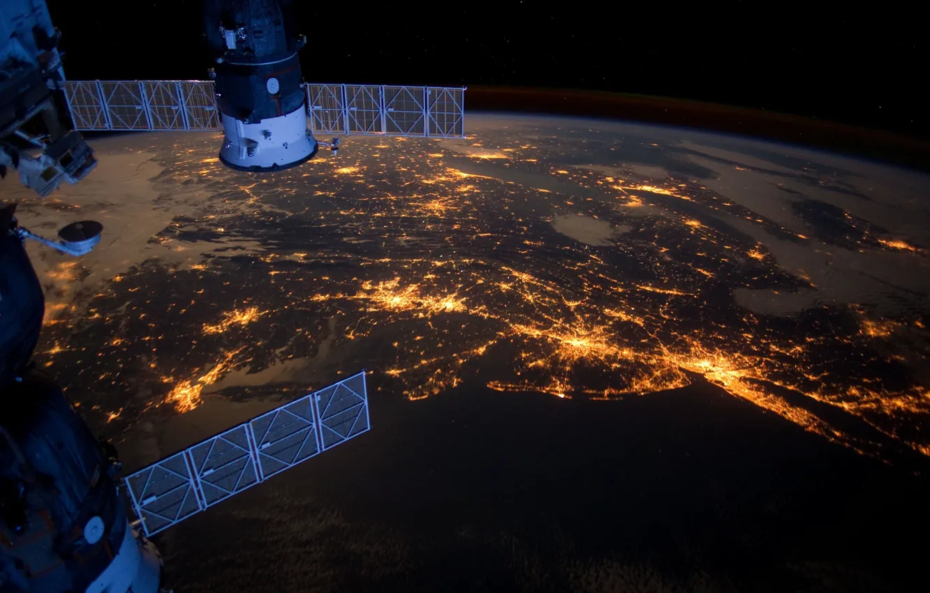 Фото обои earth, NASA, photo, night