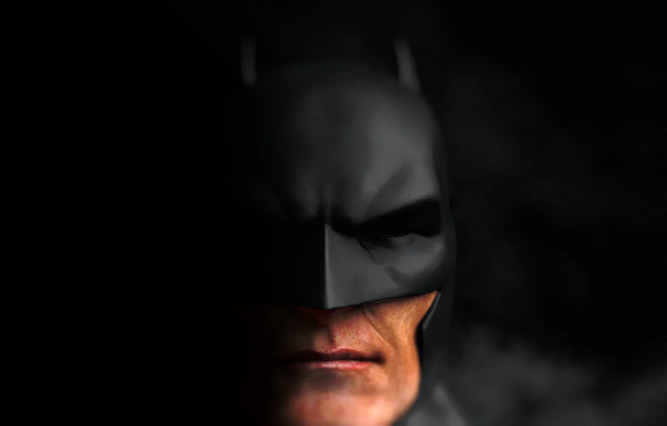 Фото обои лицо, маска, Batman, DC Comics