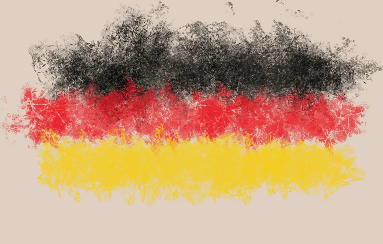 Фото обои абстракция, Германия, облако, флаг