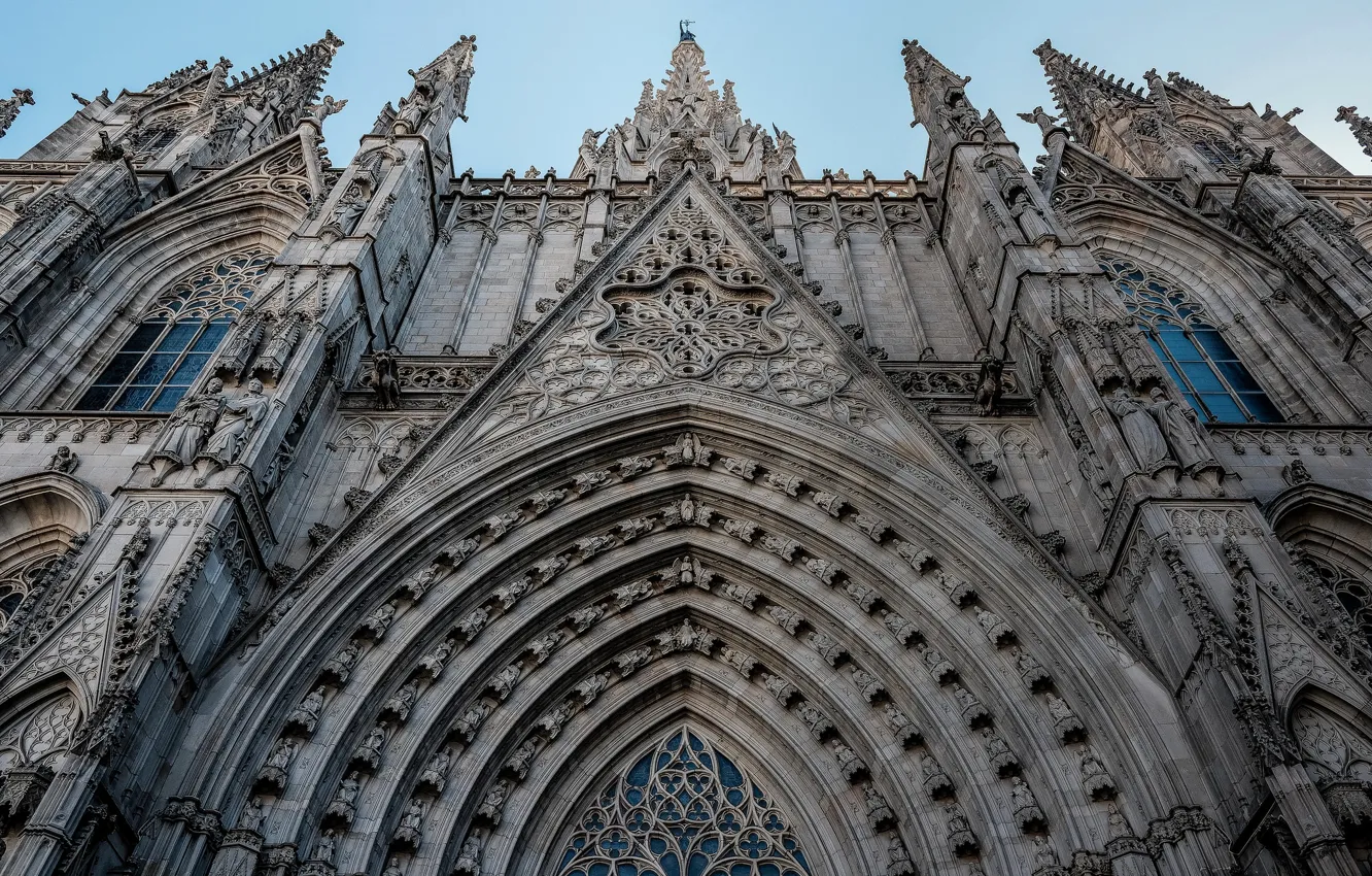 Фото обои Испания, Собор Святого Креста, Barcelona Cathedral, Святой Евлалии