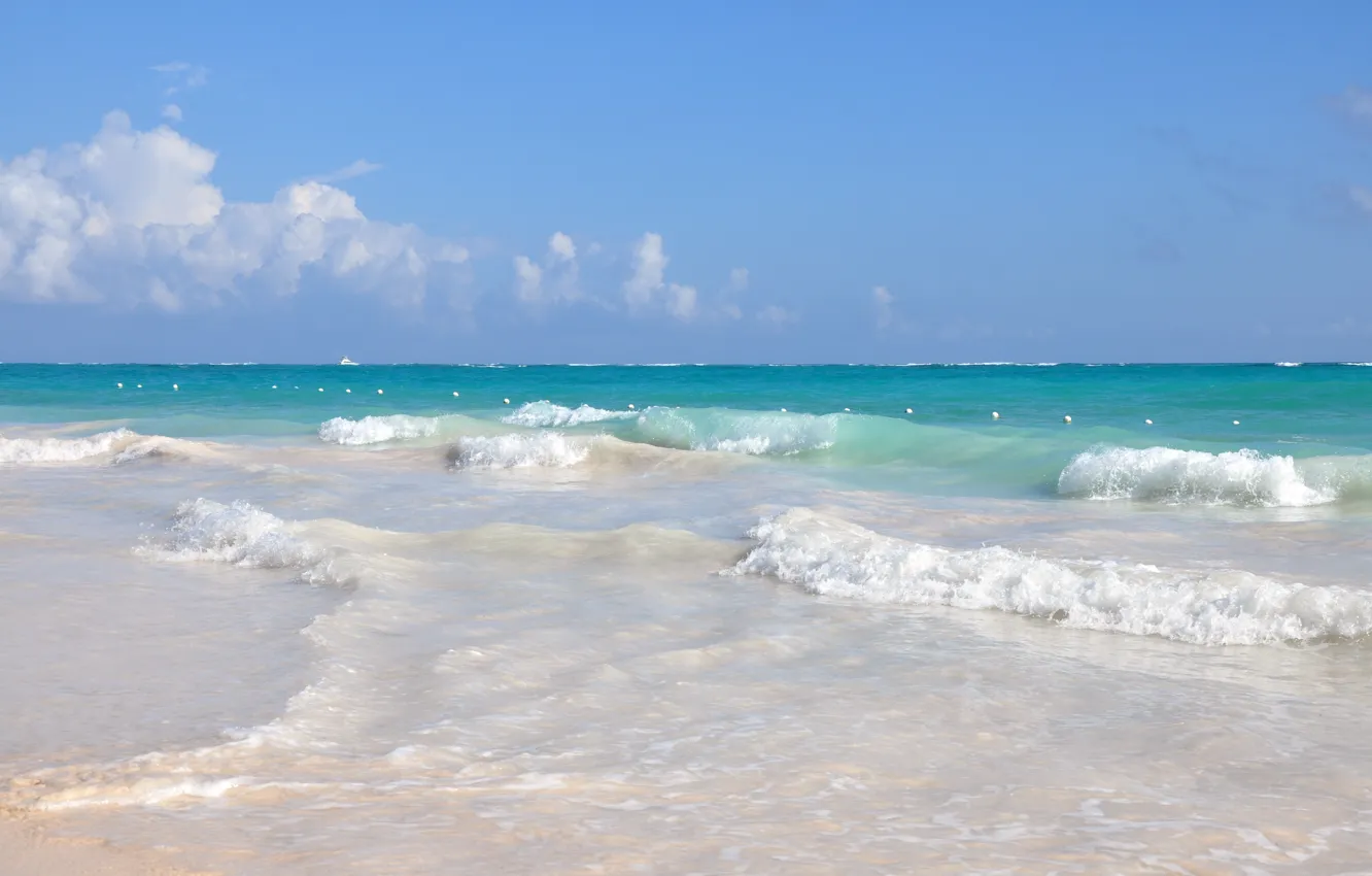 Фото обои песок, море, волны, пляж, вода, океан, отдых, релакс