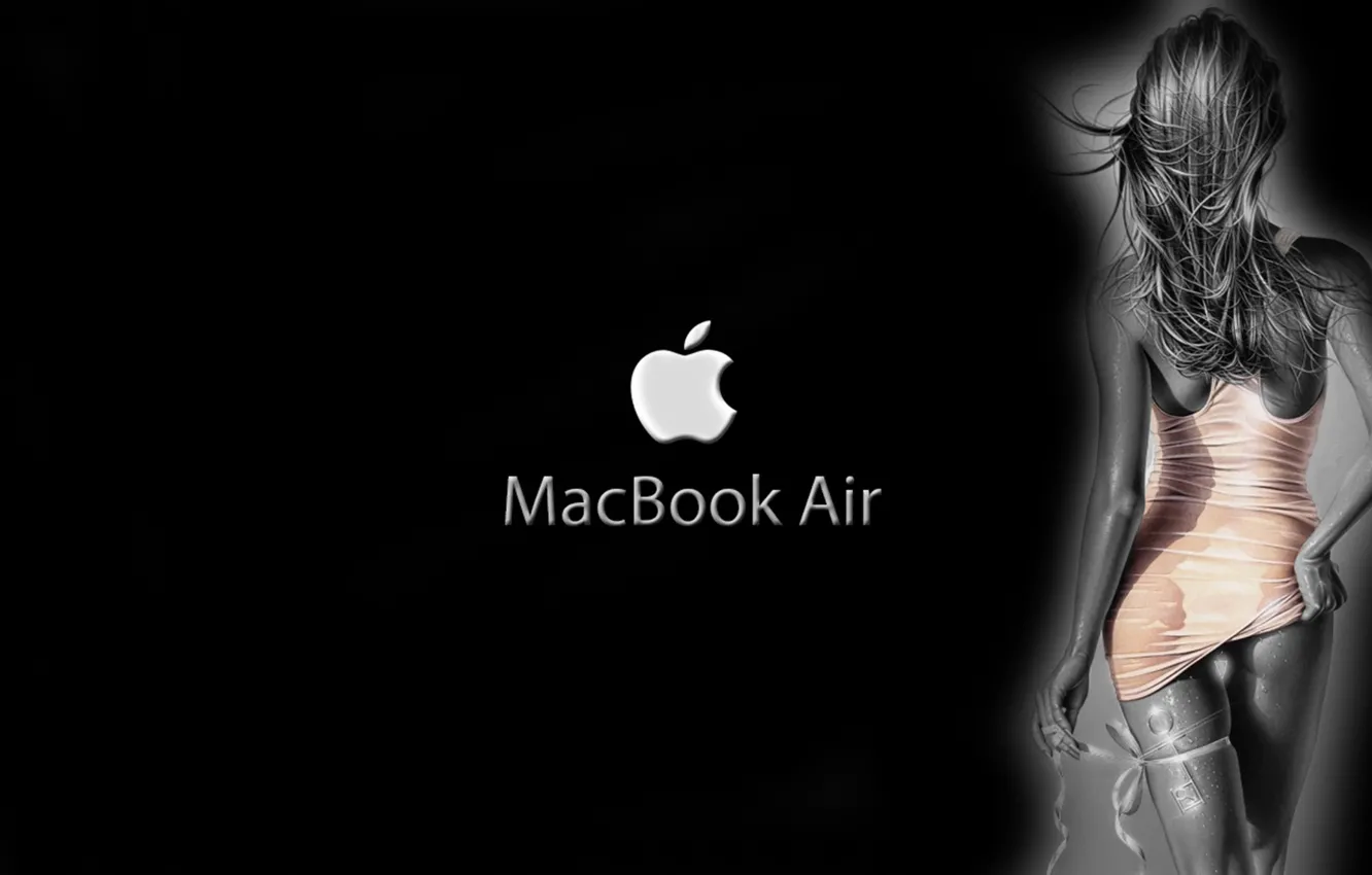 Фото обои apple, macbook air, apple imac