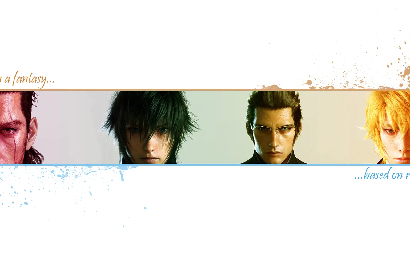 Фото обои Final Fantasy, Final Fantasy XV, Ignis, Noctis, Prompto, Gladiolus