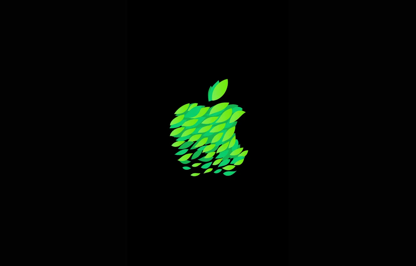 Фото обои Apple, Logo, Leaf