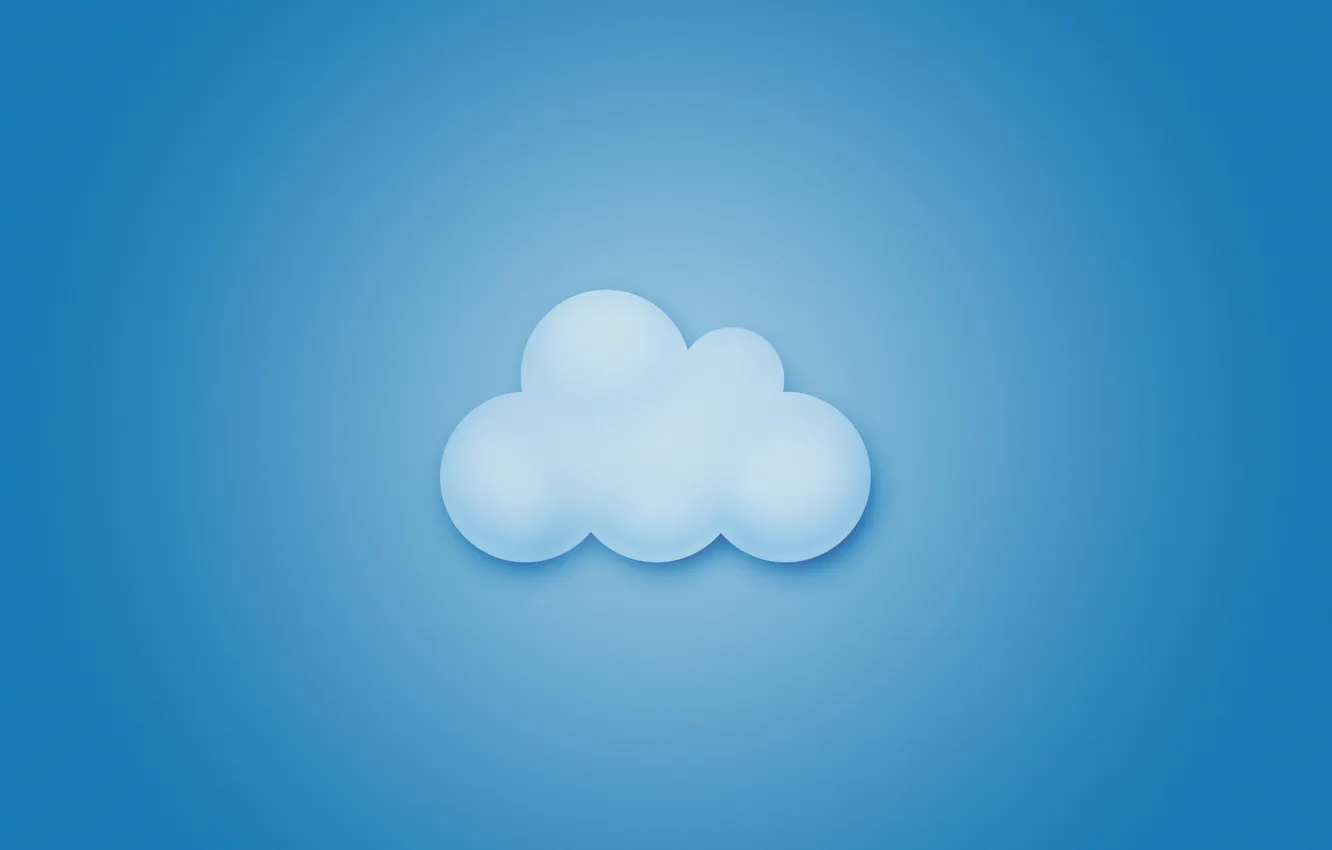 Фото обои небо, рисунок, минимализм, облако, sky, minimalism, cloud, 1920x1200