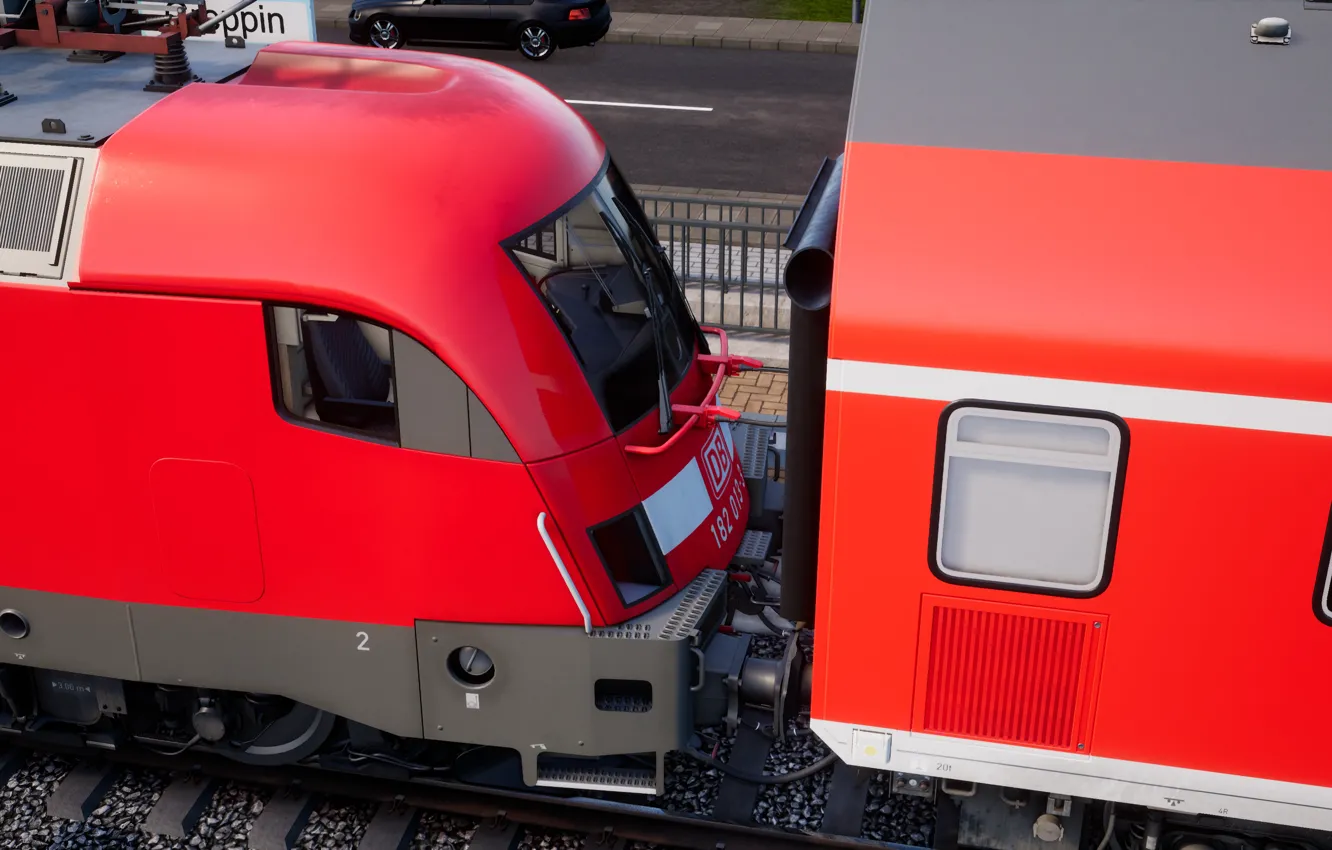 Фото обои Электричка, Locomotive, Электровоз, Train Sim World 2020