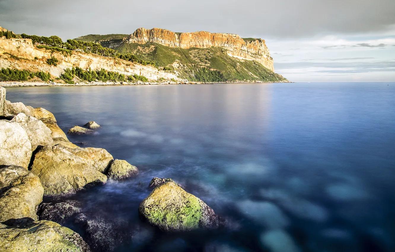 Фото обои море, природа, берег, Cap Canaille, south of France