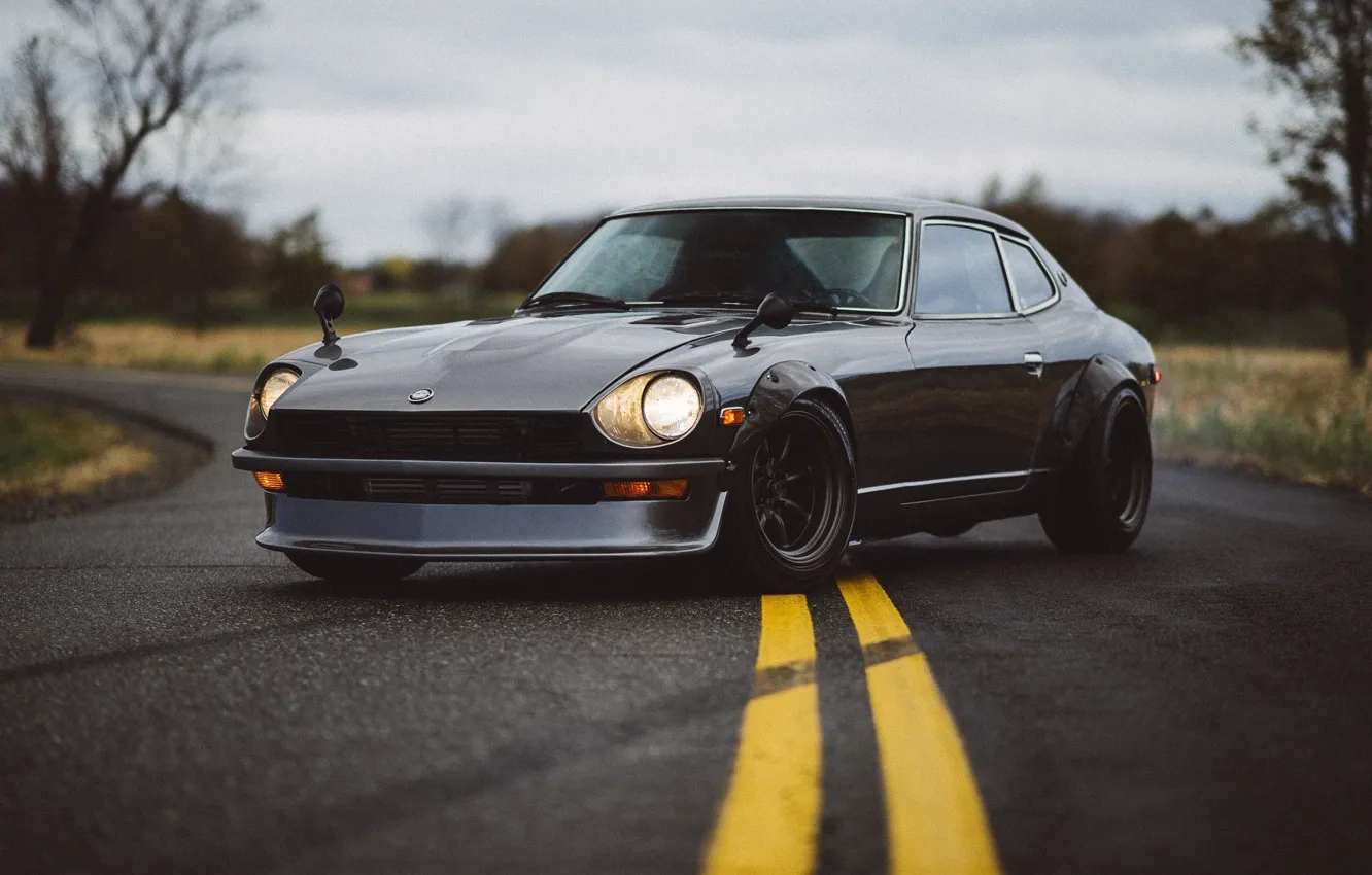 Фото обои nissan, 240z, japan, jdm, tuning, datsun, firelady, s30