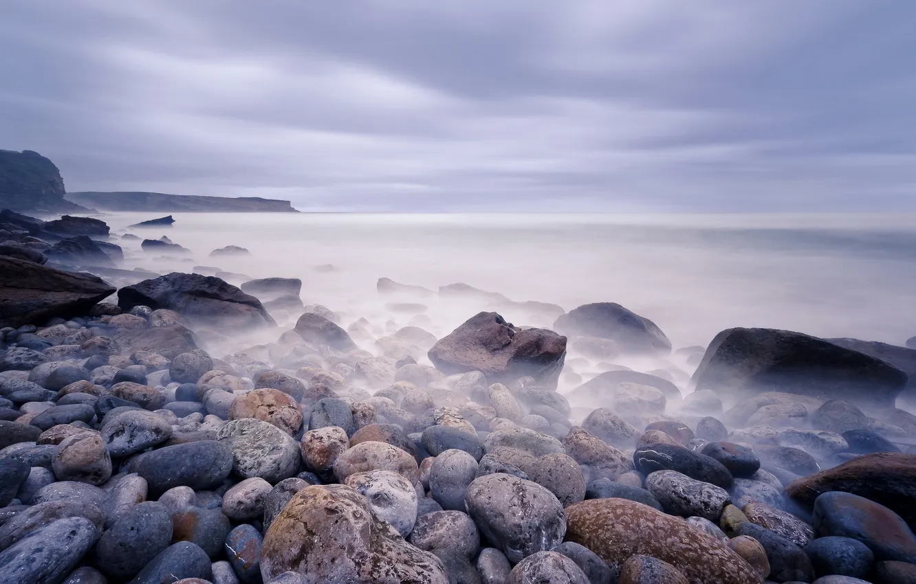 Фото обои море, пейзаж, камни