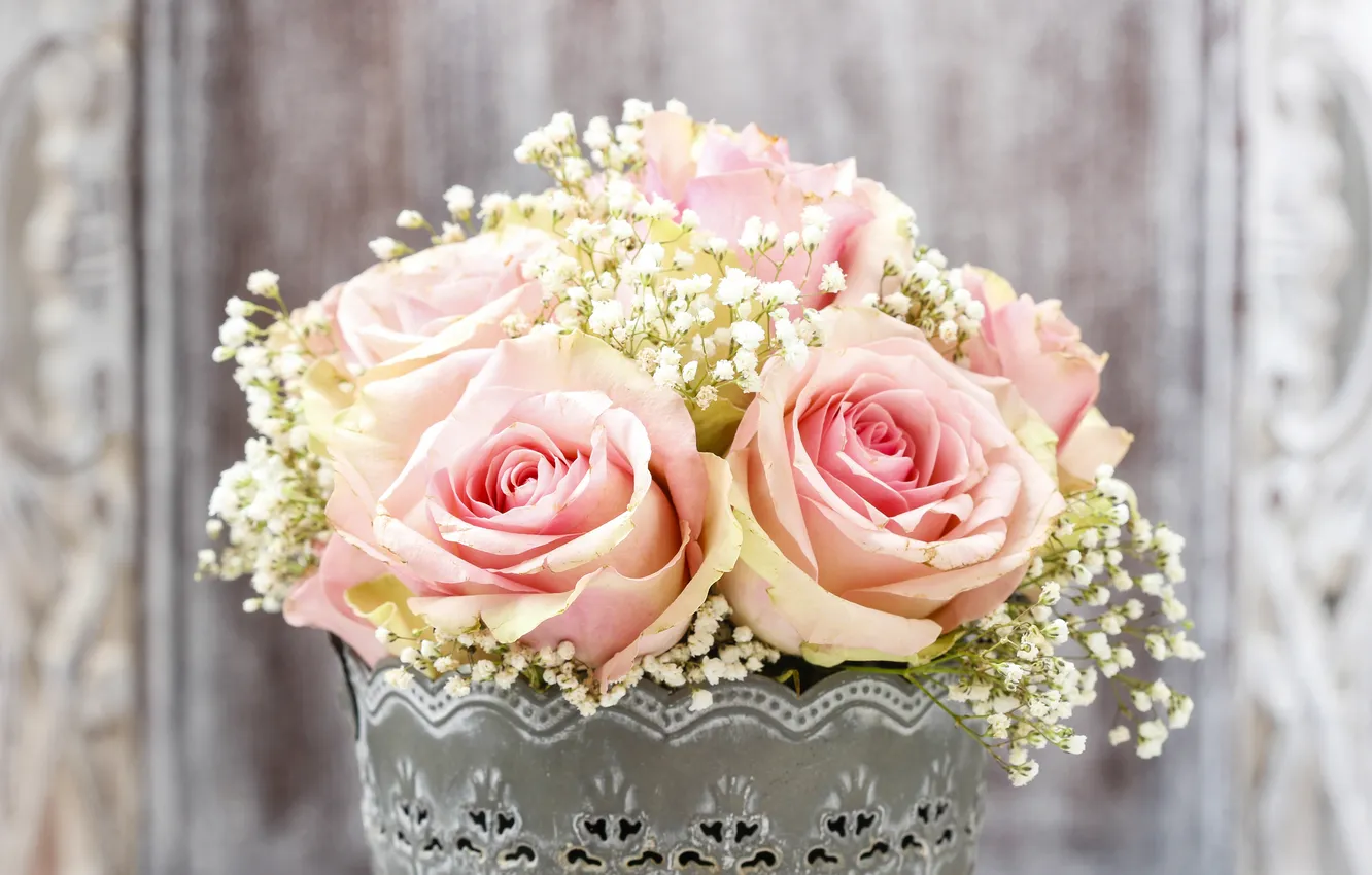 Фото обои цветы, розы, букет, flowers, bouquet-roses