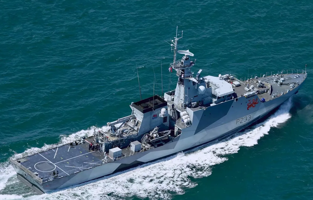 Фото обои корабль, Англия, патрульный, HMS Tamar