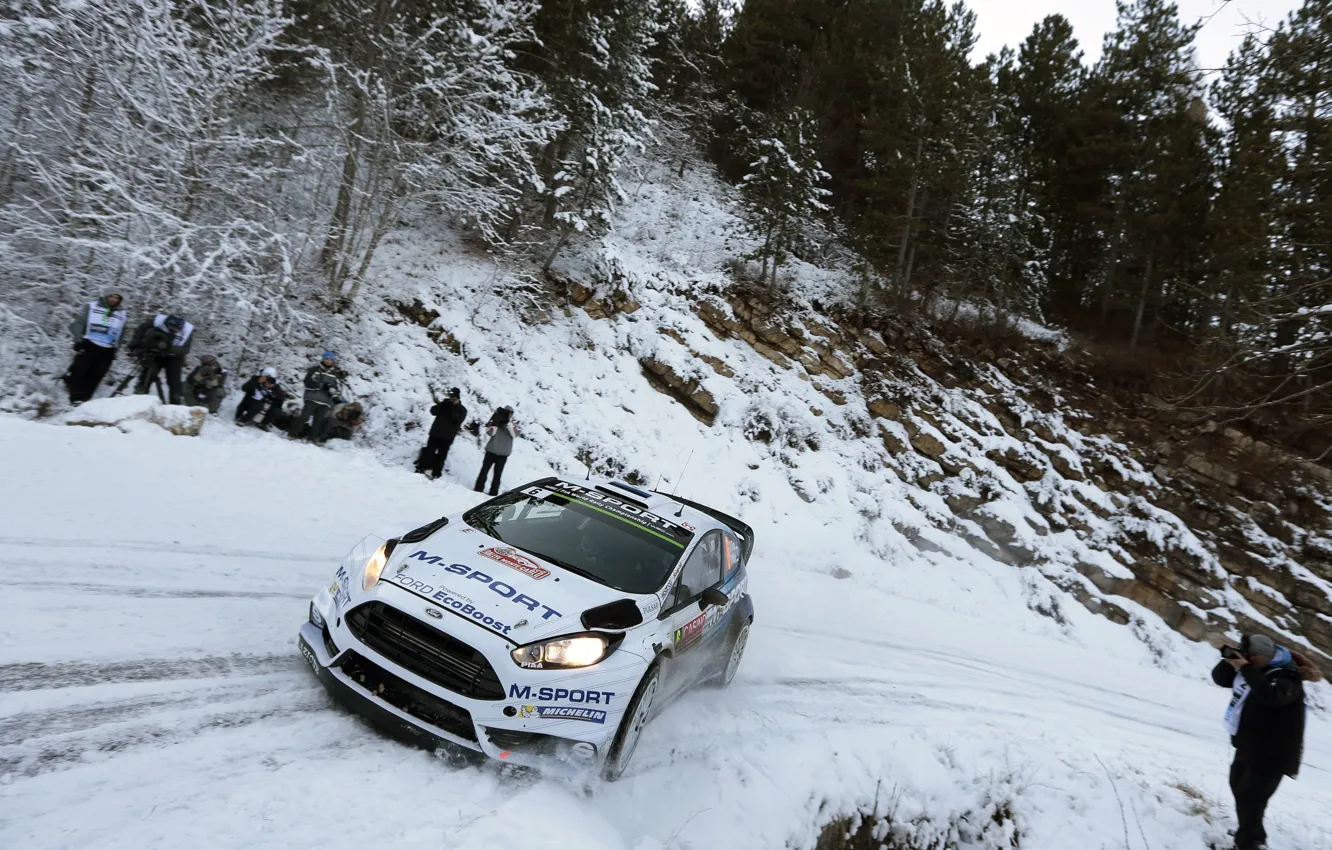 Фото обои Ford, Снег, WRC, Rally, Fiesta, Ott Tanak