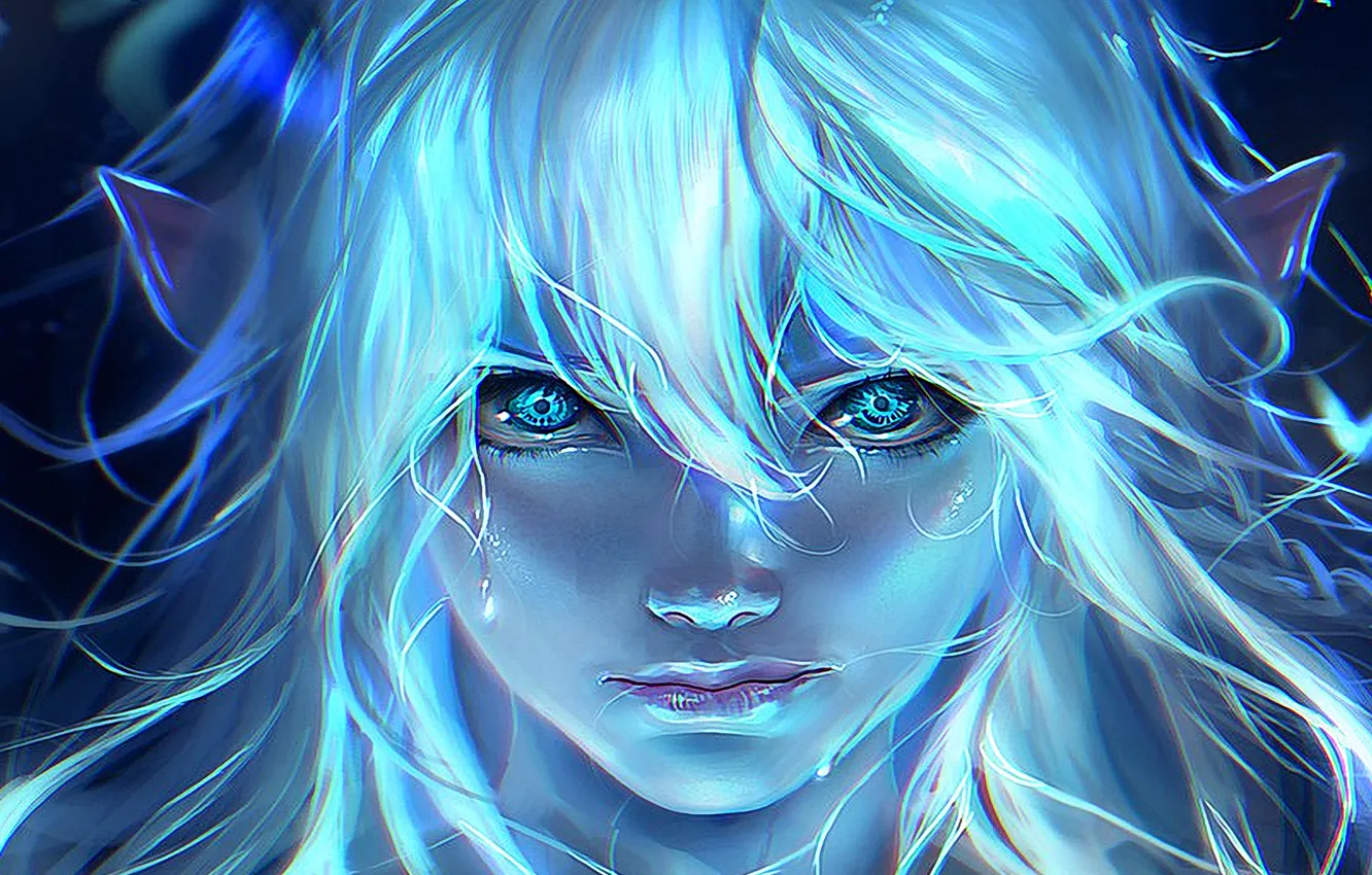 Фото обои Girl, Art, Elf
