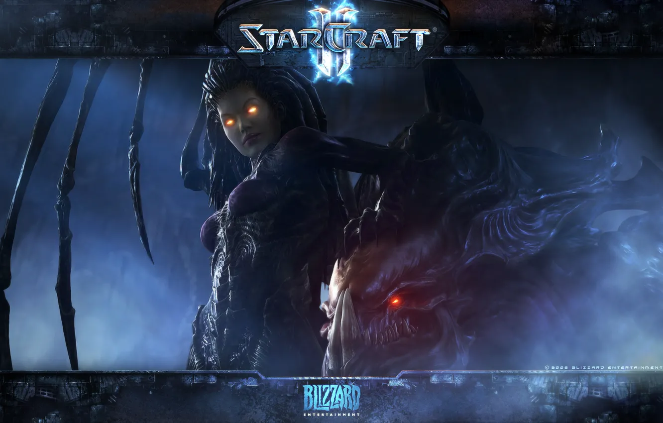 Фото обои starcraft, zerg, кэрриган