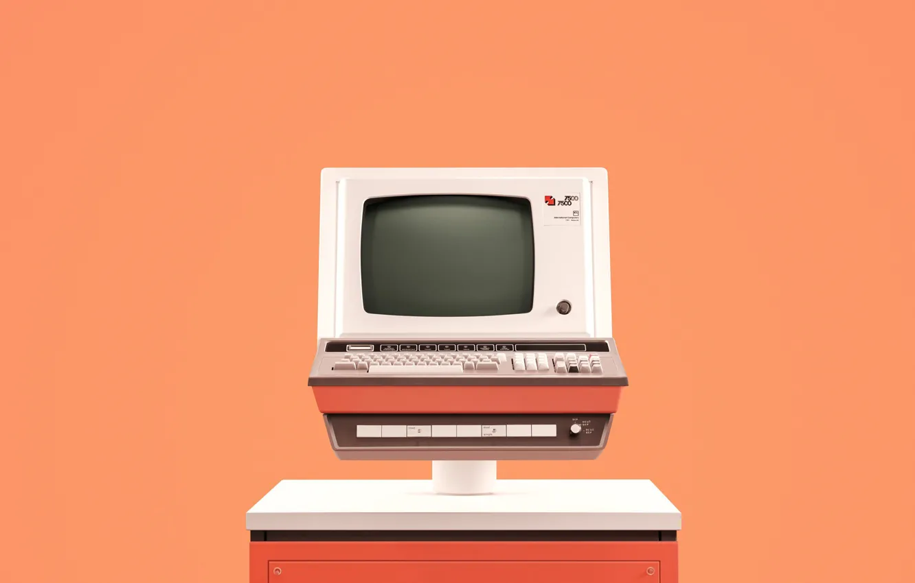 Фото обои computer, retro, 1970, cl 7500