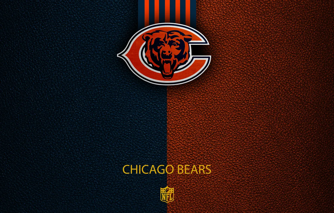 Фото обои wallpaper, sport, logo, NFL, Chicago Bears