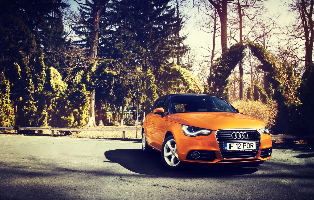 Фото обои Audi, Ауди, Оранжевый, Sportback