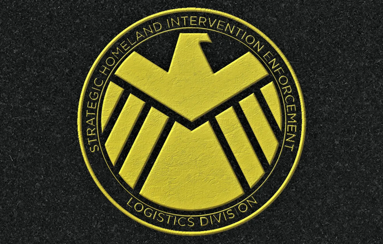 Фото обои wall, logo, Marvel, eagle, series, falcon, S.H.I.E.L.D., Agents of Shield