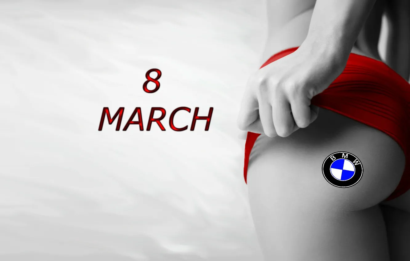 Фото обои BMW, RED, GOODFON, 8 MARCH