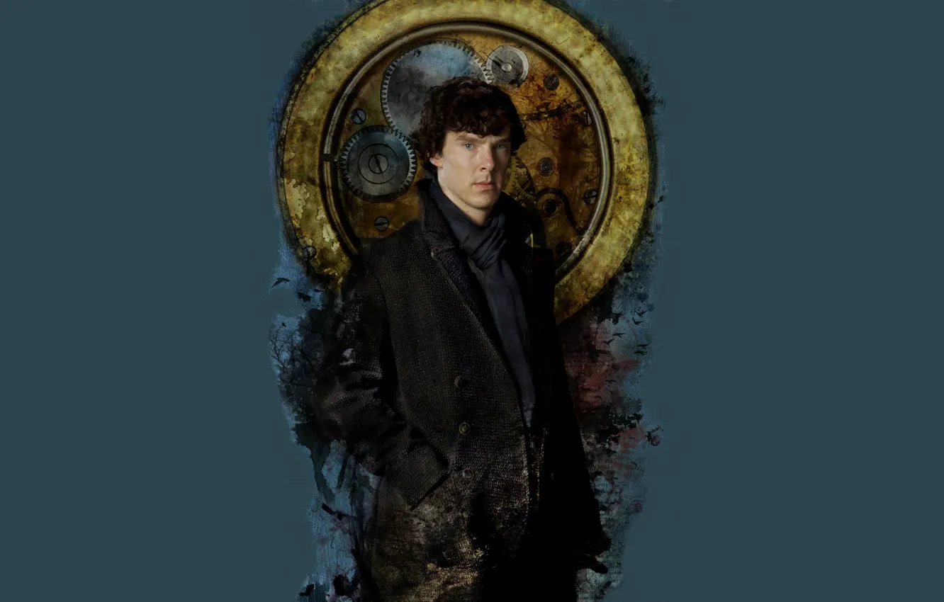 Фото обои круг, Бенедикт Камбербэтч, Sherlock, Sherlock BBC, Sherlock Holmes, Sherlock (сериал), by sueworld