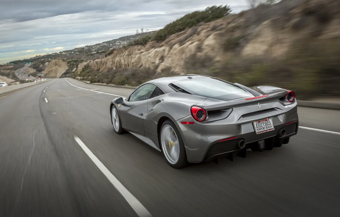 Фото обои Ferrari, 488, Ferrari 488 GTB