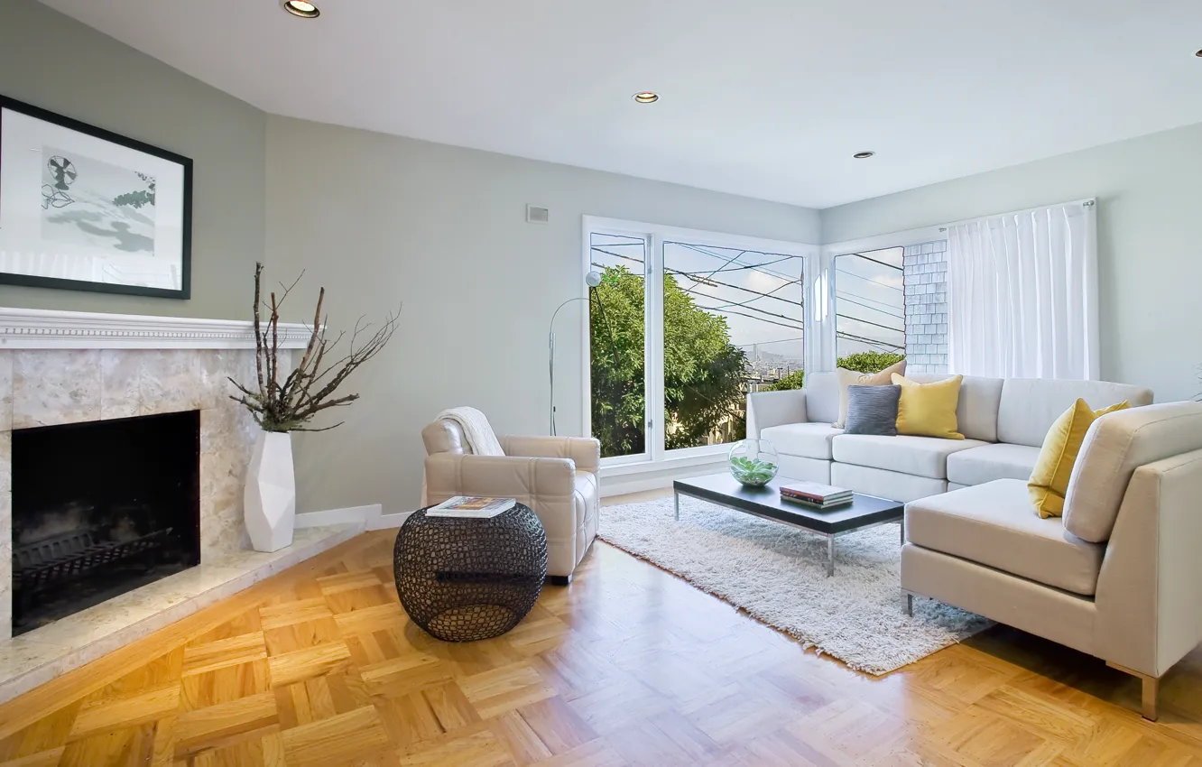 Фото обои design, style, fireplace, living space, Las Vehas. interior