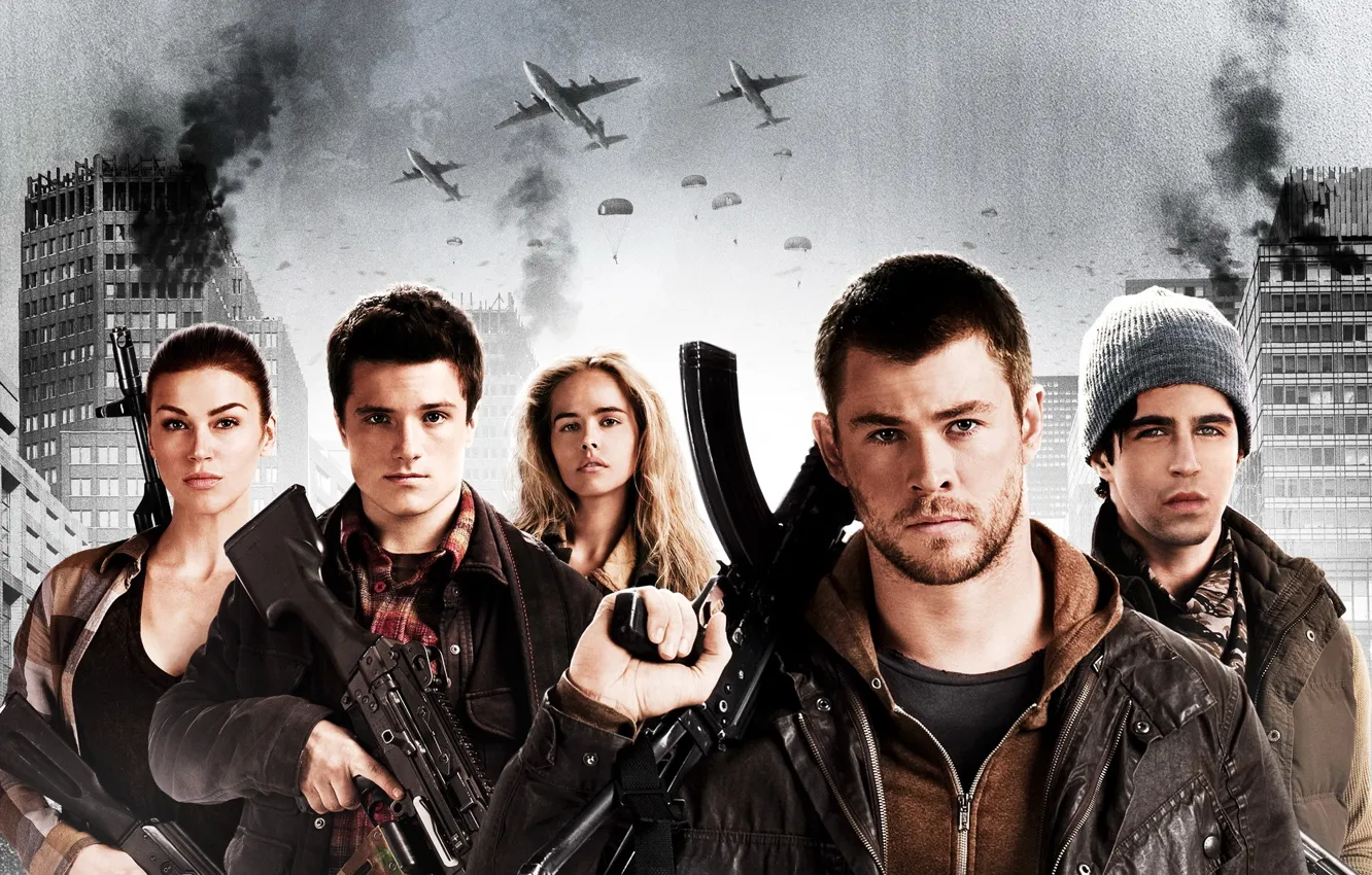 Фото обои боевик, Крис Хемсворт, Chris Hemsworth, Adrianne Palicki, Эдрианн Палики, Джош Хатчерсон, Josh Hutcherson, Isabel Lucas