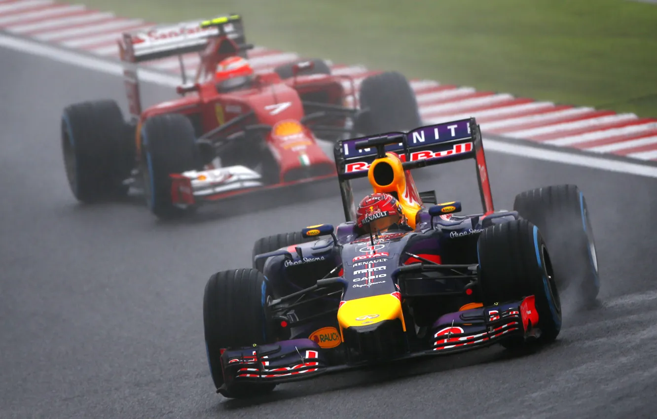 Фото обои Гонщик, Japan, Formula 1, Sebastian Vettel, Чемпион