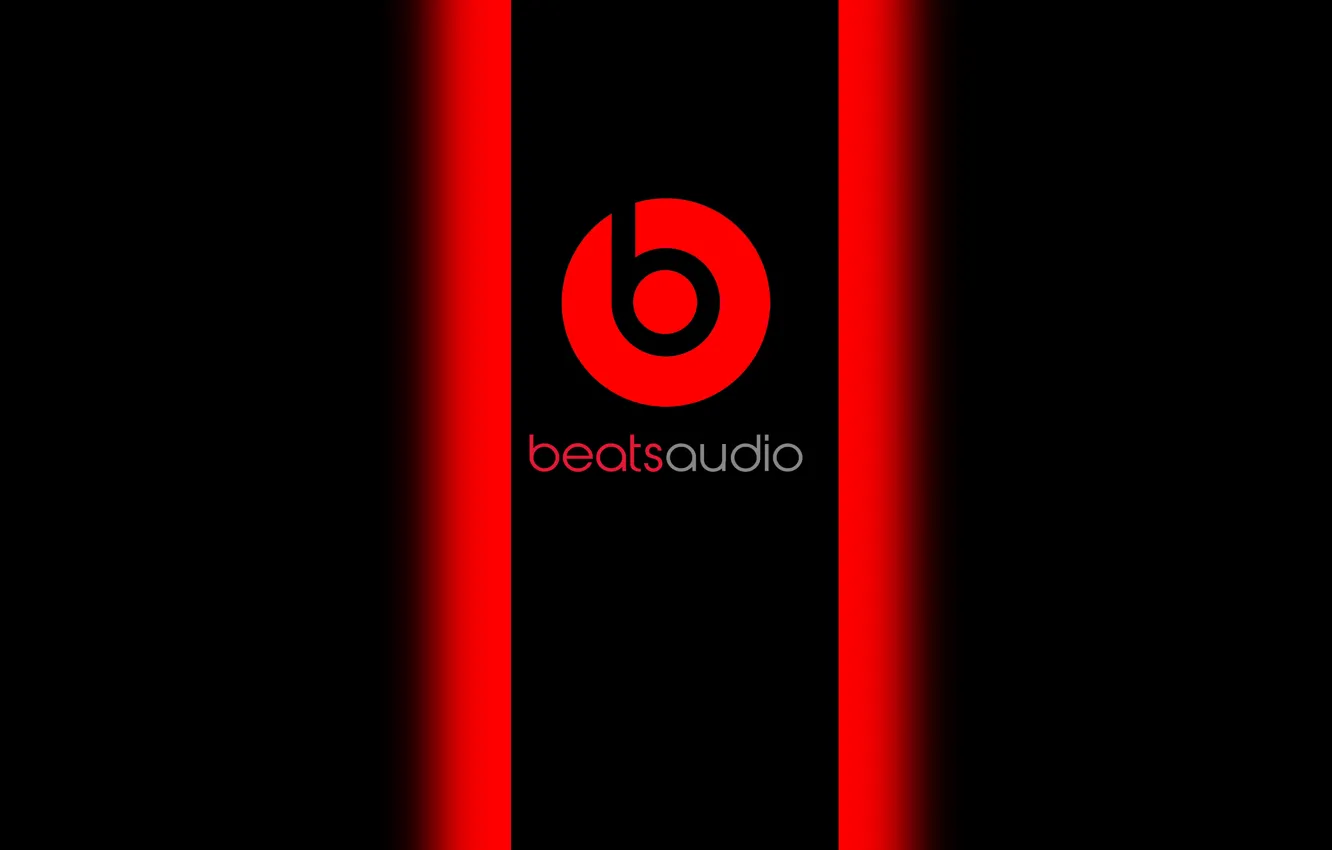 Фото обои красный, черный, music, beats, audio, baetsaudio