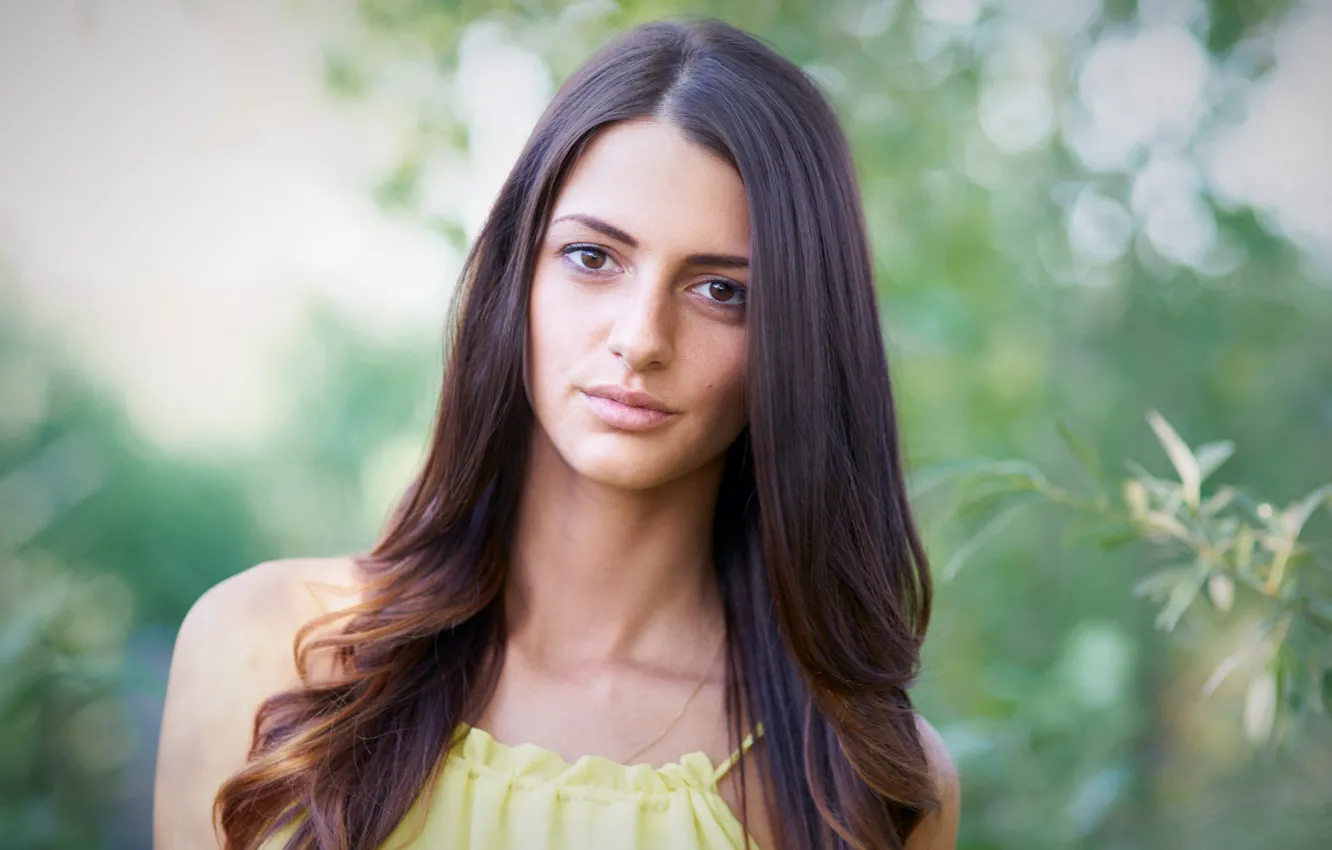 Фото обои девушка, лицо, фон, портрет, милашка