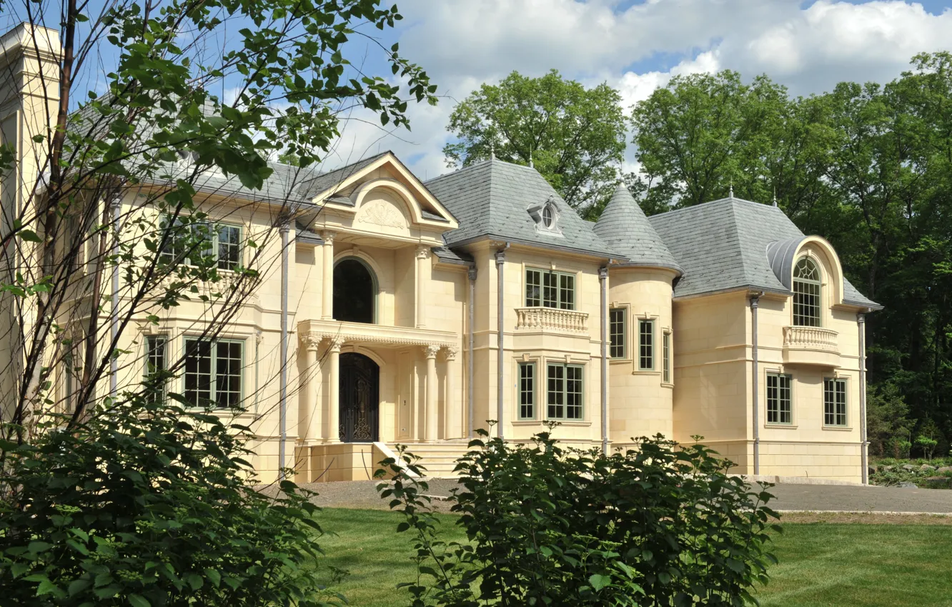 Фото обои город, архитектура, экстерьер, дом-замок