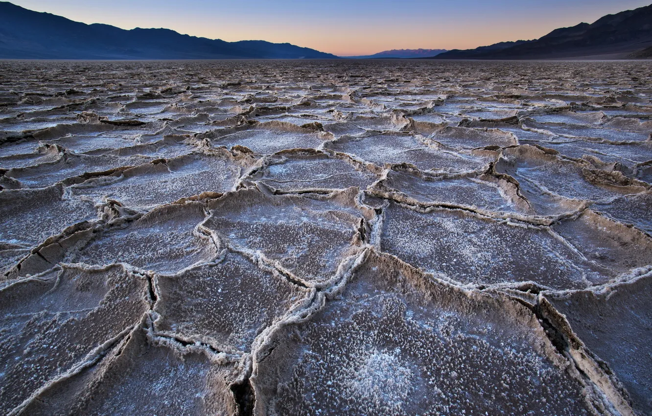 Фото обои Death Valley, National Park, Badwater Basin