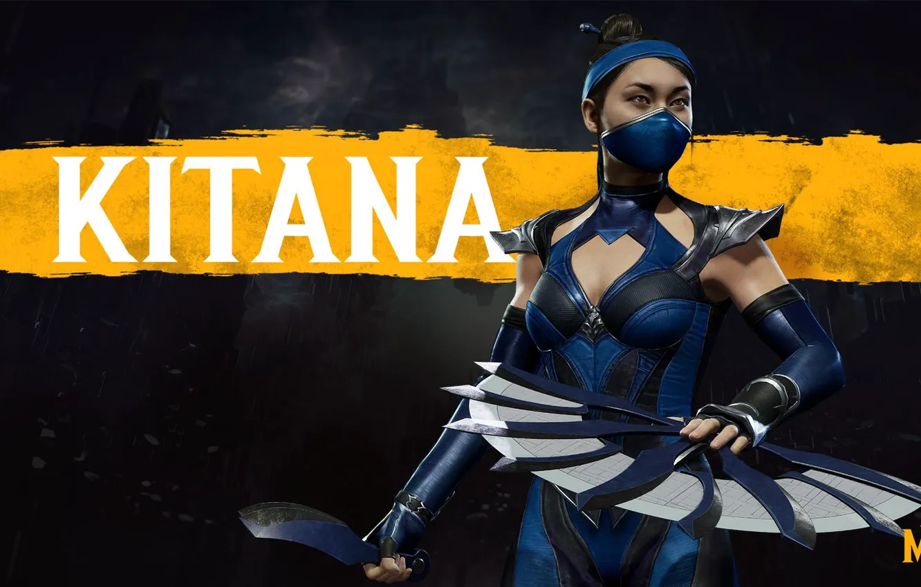 Фото обои Боец, Art, Смертельная Битва, Mortal Kombat, Мортал Комбат, Kitana, Персонаж, Characters