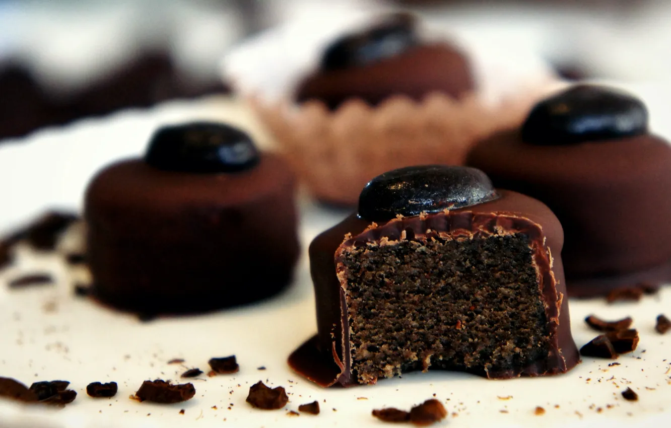 Фото обои Шоколад, Chocolate, Cake, Тортик